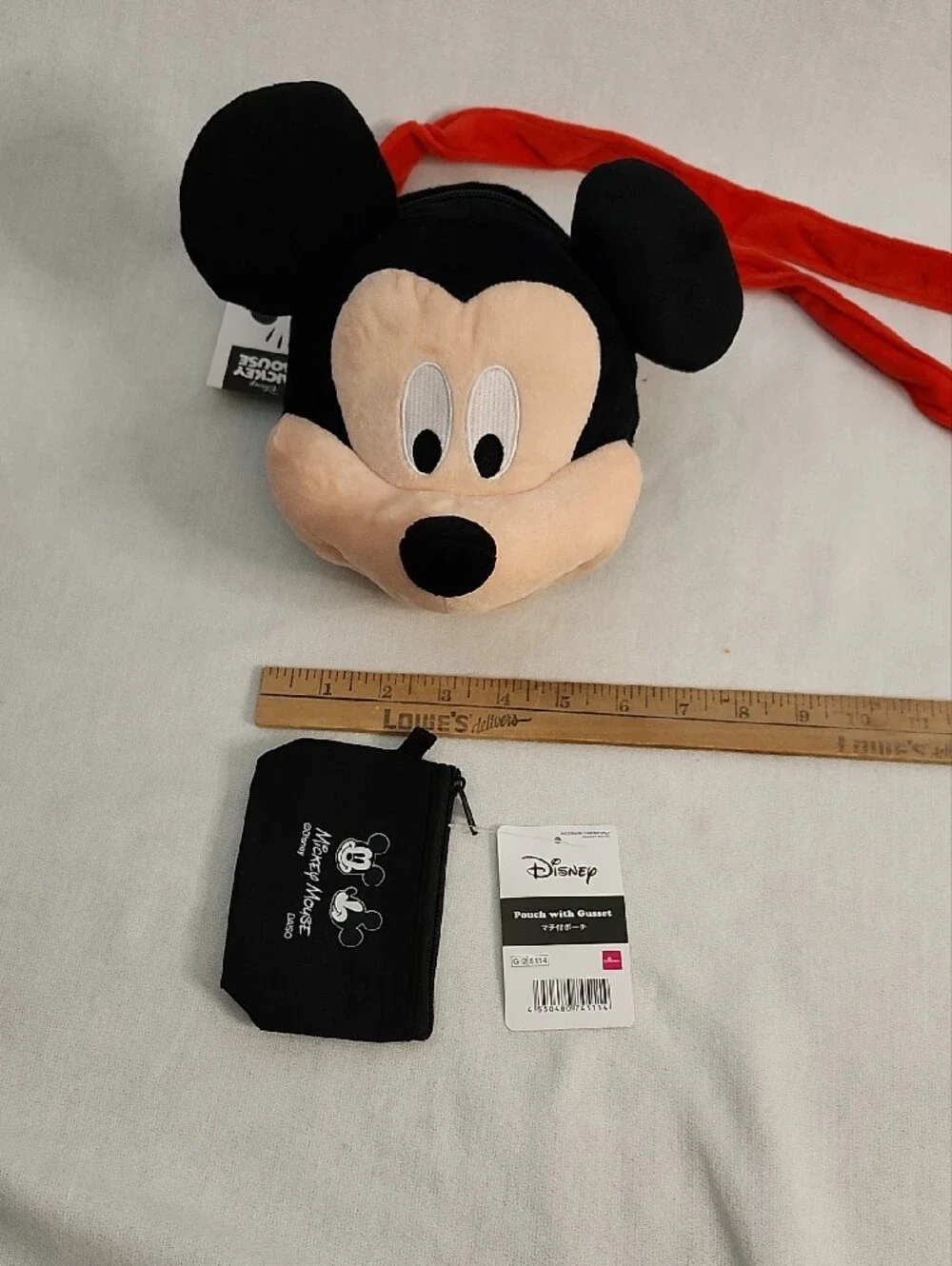 Disney Mickey Mouse Plush Crossbody Bag, Coin Pouch w/ Surprise Capsules